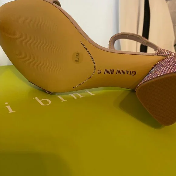 Gianni Bini Ronilynn Bling Jewel Embellished Dress Sandals-Lavender-SZ 8.5M - Picture 7 of 9